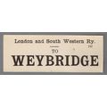 LONDON & SOUTH WESTERN RAILWAY LUGGAGE LABEL - ...