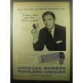 1959 American Express Travelers Cheques Advertisement - Gregory Peck