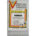 1986 programme Dewsbury v. Warrington