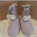 Pair of Ladies Slipper Booties - Faux Fur Lined...