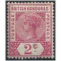 British Honduras 1891 SG52 2c Carmine-Rose Moun...