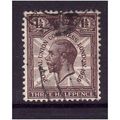 GREAT BRITAIN 1929 PUC SG 436 1 1/2d PURPLE BRO...