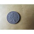 1957 QUEEN ELIZABETH II SIXPENCE FREE POST. AS
