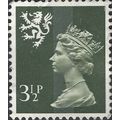 SCOTLAND, Queen Elizabeth Machin, grey-green 1974, 3½p