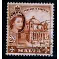 MALTA 1956 SG 270 2d BROWN FINE USED #4