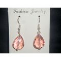 Woderful large faceted pearcut pink crystal gla...