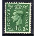 GB 1951 KGV1 1 1/2d Pale Green MM SG 505 (H1128 )