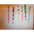 COCKTAIL FORKS RETRO 50S (05/01)