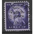 USA 1954 3c VIOLET STATUE OF LIBERTY SG1033 FIN...