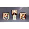 SET OF 3 MERRY CHRISTMAS VOTIVE CANDLES IN CERA...