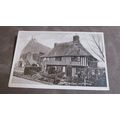 1940s real photo Postcard - Church & Old House,...