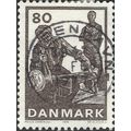 DENMARK, Glass industry, black & white 1976, 80ore