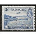 Papua 1938 SG159 3d Bright Blue 50th Anniversar...