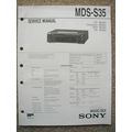 Sony MDS-S35 Service manual