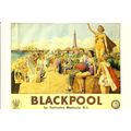 Advertising LMS BLACKPOOL Postcard (Mayfair BB ...