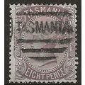Tasmania 1878 SG158 6d Dull Purple-Brown Good/F...