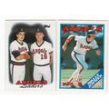 Lot of Two 1988 Topps Wally Joyner cards #420, ...