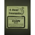 1902 Elgin Watch Ad - A real guarantee