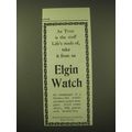 1902 Elgin Watch Ad - As time is the stuff life...
