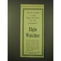 1902 Elgin Watch Ad - All the world's a stage.