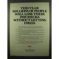 1974 Travelers Insurance Ad - People Lose Paychecks