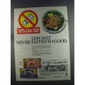 1982 Chicken of the Sea Tuna Ad - Less Salt