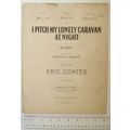 1921 I Pitch my Lonely Caravan at Night, words ...