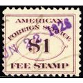 RK22, $1 Consular Service Revenue Stamp Cat $16...