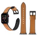 Solid Color TPU + Stainless Steel Watch Band fo...