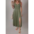 Four Leaf Clover Sleeveless Scoop Neck Flared S...