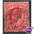 GB stamps 1902-10 KEV11 - 1d SG219 Loughborough 1