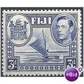 Fiji 1938.SG257 3d Blue Mounted Mint.