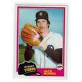 1981 Topps Jack Morris baseball card #572 – Tigers