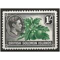Solomon Islands 1939 SG68 1/- Green & Black Mou...