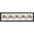 2124 4.9c Buckboard Very Fine MNH Dry Gum PNC 4...