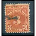 Used J82 3c Postage Due Barely Clears WA1372