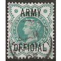 1900 O42 1/2d Blue-Green Army Official Fine Use...