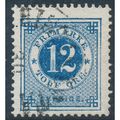 Sweden Facit 32v5/Scott 32v, 12ö blue Ringtyp p...