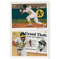 TWO 1992 Upper Deck Rickey Henderson cards #90,...