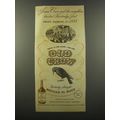 1947 Old Crow Bourbon Ad - First Iron Horse