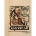 Zanzibar 1964 40c Brown & Black T55 Jamhuri O/p...
