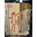 Vintage McCall's 4868 Girl's Dresses Pattern - ...