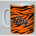 Tiger Skin Mug PERSONALISED With NAME Great Ani...