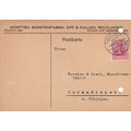 Germany 1921 Reutlingen to Tubingen Postcard Re...