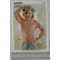 1990 Patons 4495 girls sweater, DK, 20-30 inch,...
