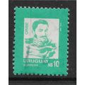 URUGUAY 1986 LIBERATION HEROES 10p GREEN MANUEL...
