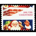 2579, Mint NH 29¢ Santa Perforation Shift Freak...