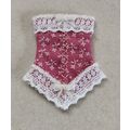 DOLLS HOUSE DOLL CORSET 12th. SCALE HANDMADE