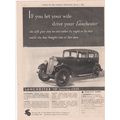 1934 LANCHESTER MOTOR CAR MAGAZINE ADVERT