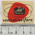 vintage Netherlands Matchbox Label - AH voor Kwaliteit Vestzak Lucifers